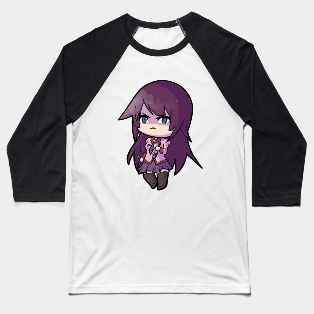 Chibi Senjougahara - Bakemonogatari Baseball T-Shirt by MangaXai